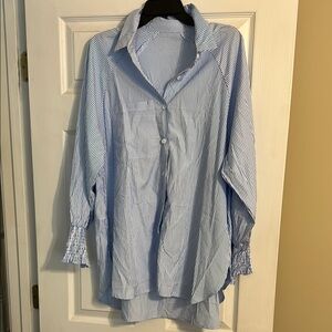 Blue Striped women’s Shirt